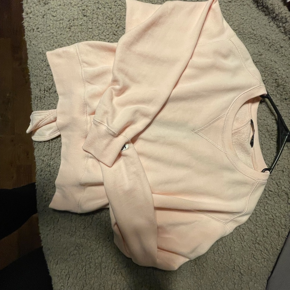 Abercrombie open back tie crop sweater size small